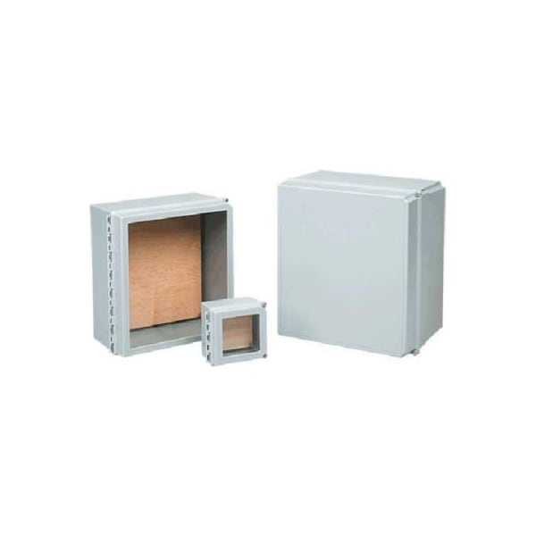 Pentair Captive Screws Electrical Enclosures, 16 in H, 8 in D, 14 in W, NEMA 4X, Fiberglass D16148CHSCFGP - main